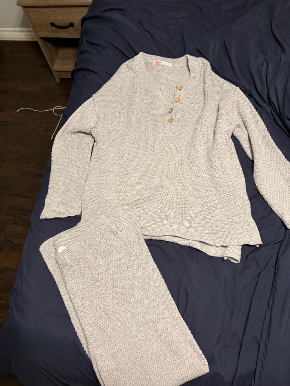 Free People Hailee Sweater Set in Heather Grey
